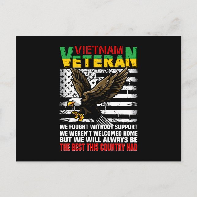 Vietnam Veteran, vi kommer alltid att vara det bäs Inbjudan Vykort (Framsida)