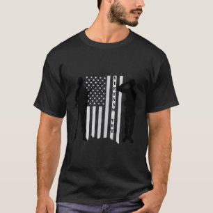 Vietnam Veteran-Vietnam Vet Black White Flagga T Shirt