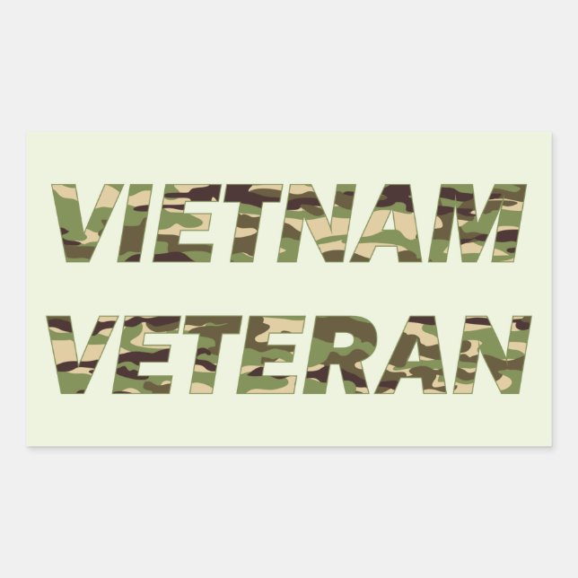 Vietnam Veteranarméns flotta Rektangulärt Klistermärke (Framsida)