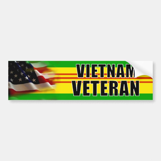 Vietnam veteranbildekal bildekal (Framsidan)