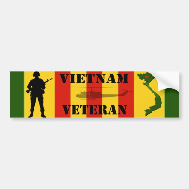 Vietnam veteranbildekal bildekal (Framsidan)