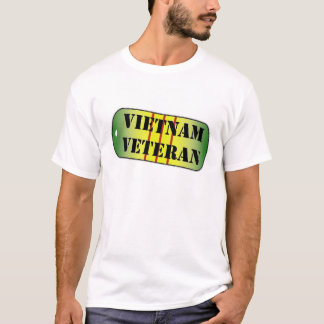 Vietnam veteranDogtag tjänste- medalj Tee