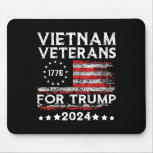 Vietnam-veteraner för Trump 2025 Amerikansk flagga Musmatta