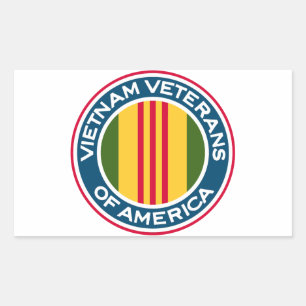 Vietnam Veteraner i Amerika Logotyp Rektangulärt Klistermärke