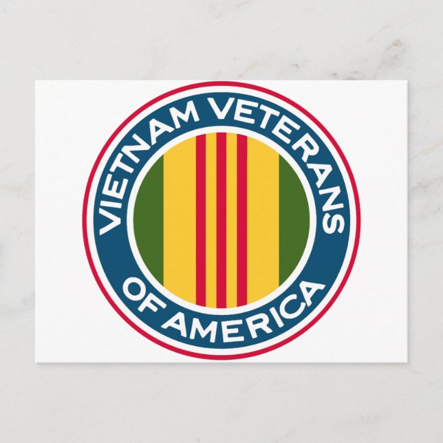 Vietnam Veteraner i Amerika Logotyp Vykort (Framsida)
