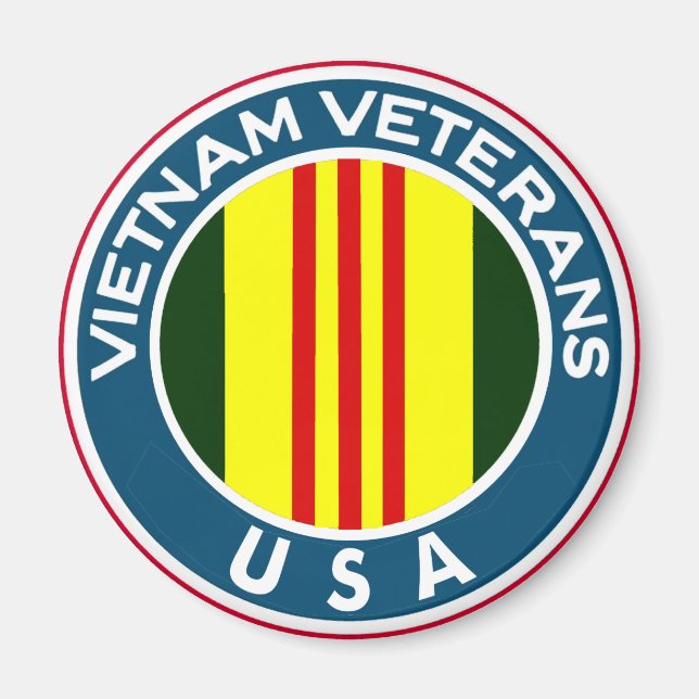 Vietnam Veteraner i USA Magnet (Framsidan)