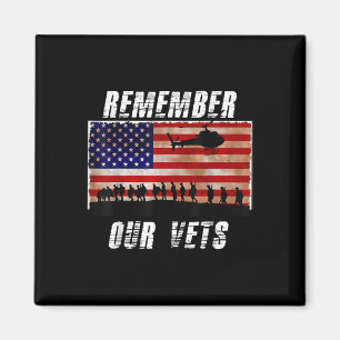 Vietnam Veteraner kommer ihåg vår minnesdag T Magnet