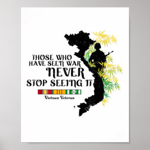 Vietnam Veteraner som har sett Krig Poster