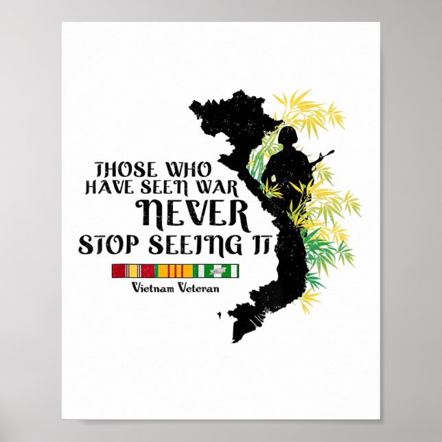 Vietnam Veteraner som har sett Krig Poster (Framsidan)