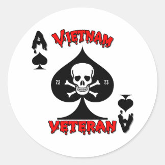 Vietnam veterangåvor 1972 till 1973 runt klistermärke