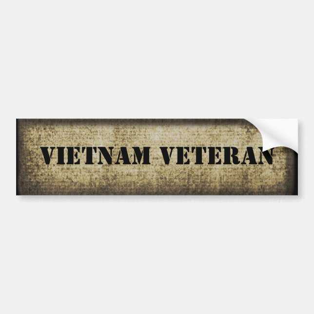 Vietnam veteranmilitär bildekal (Framsidan)