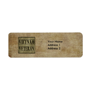 Vietnam veteranmilitär returadress etikett