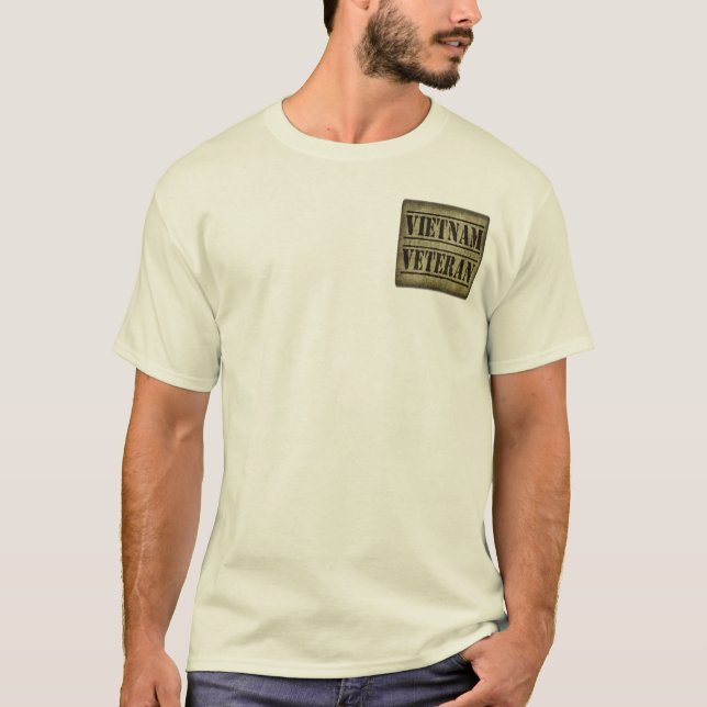 Vietnam veteranmilitär t shirt (Framsida)