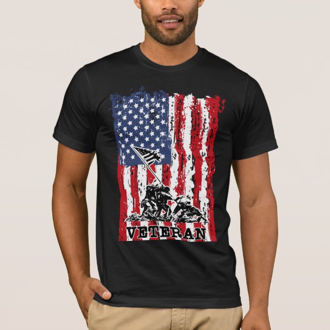 VIETNAM VETERANS: Honoring Your Sacrifice and Serv T Shirt (Framsida)