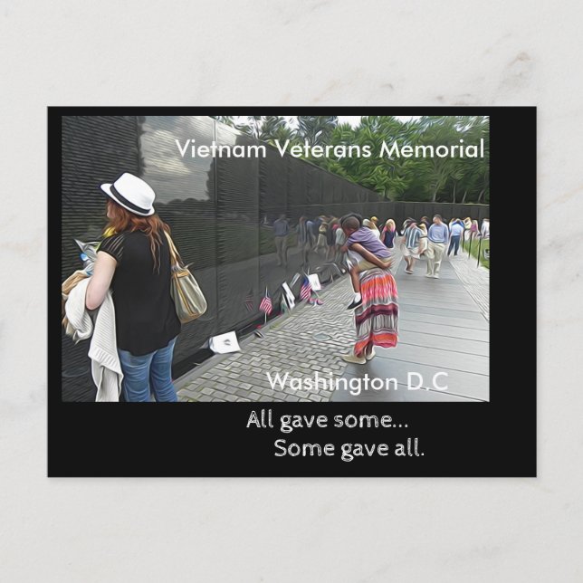 Vietnam Veterans Memorial - vykort (Framsida)