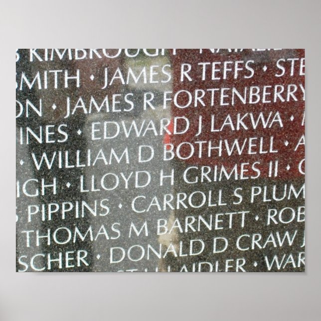 Vietnam Veterans Memorial Wall Poster (Framsidan)