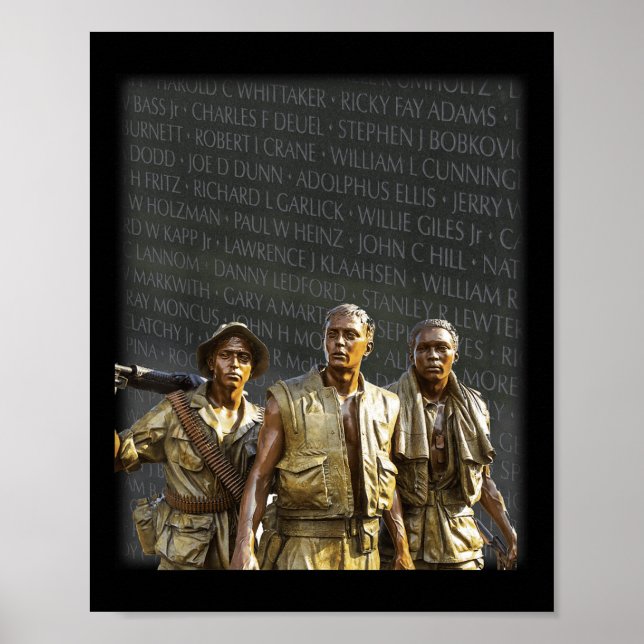 Vietnam Veterans Memorial Wall, Washington Poster (Framsidan)