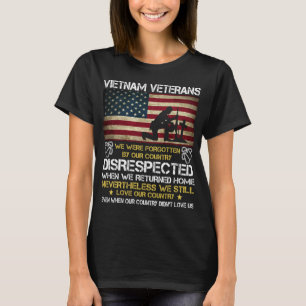 Vietnam Veterans Vi glömde av Land T Shirt