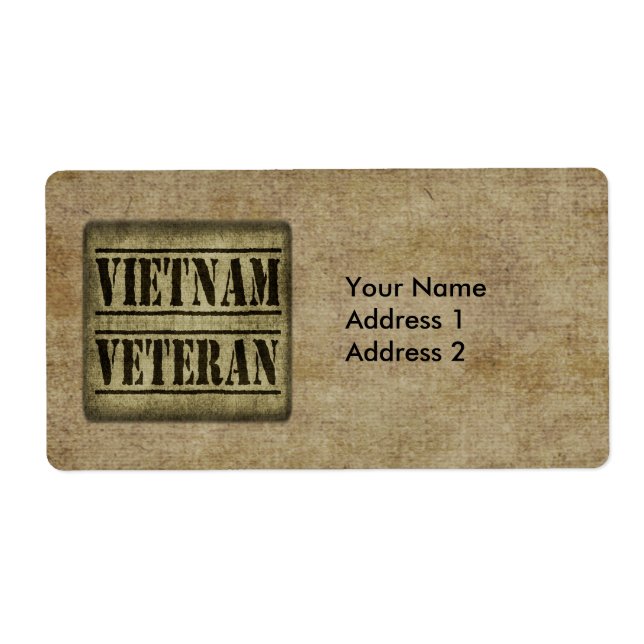 Vietnam Veteransk militär Fraktsedel (Framsidan)