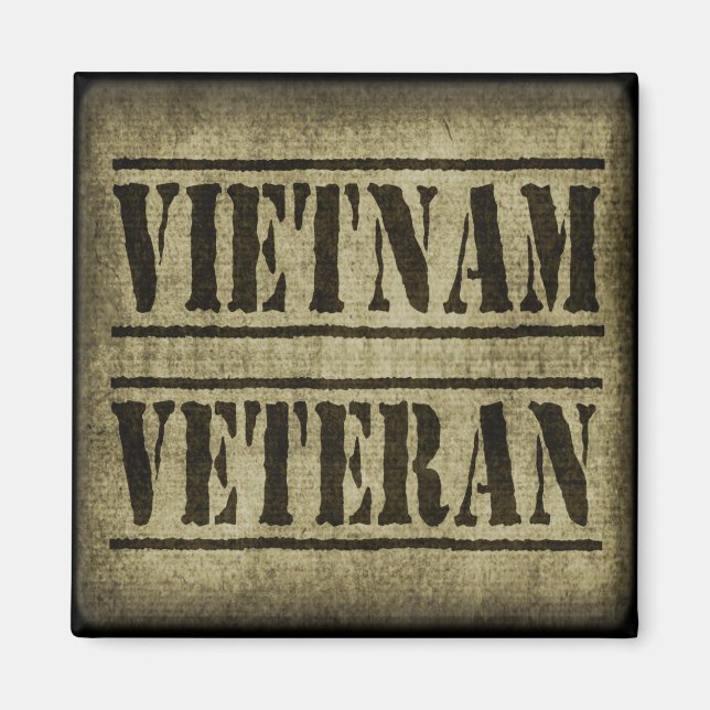 Vietnam Veteransk militär Magnet (Framsidan)