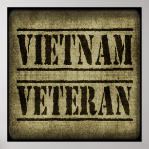 Vietnam Veteransk militär Poster