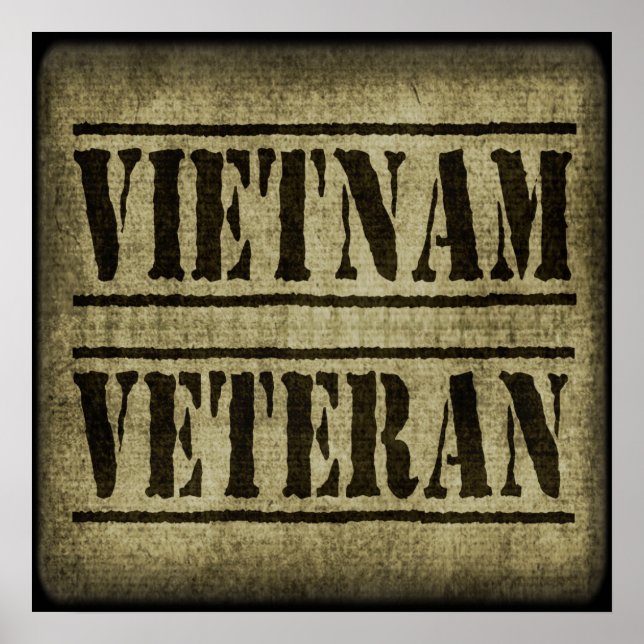 Vietnam Veteransk militär Poster (Framsidan)