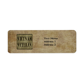 Vietnam Veteransk militär Returadress Etikett