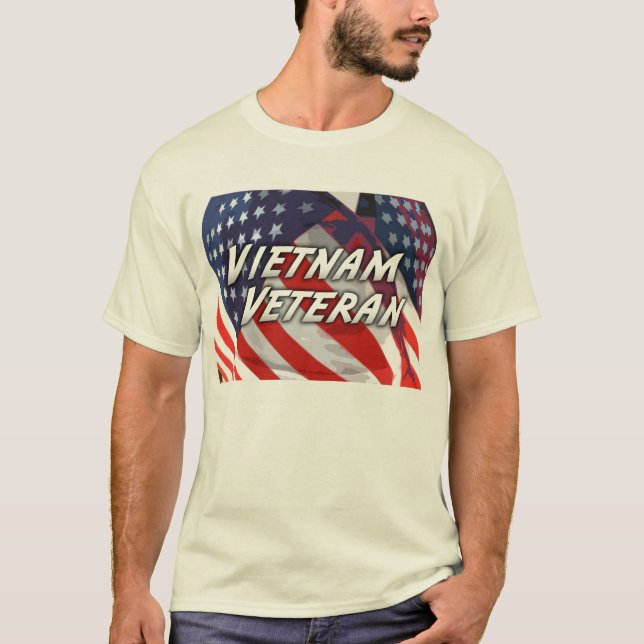 Vietnam veteranskjorta tee shirt (Framsida)