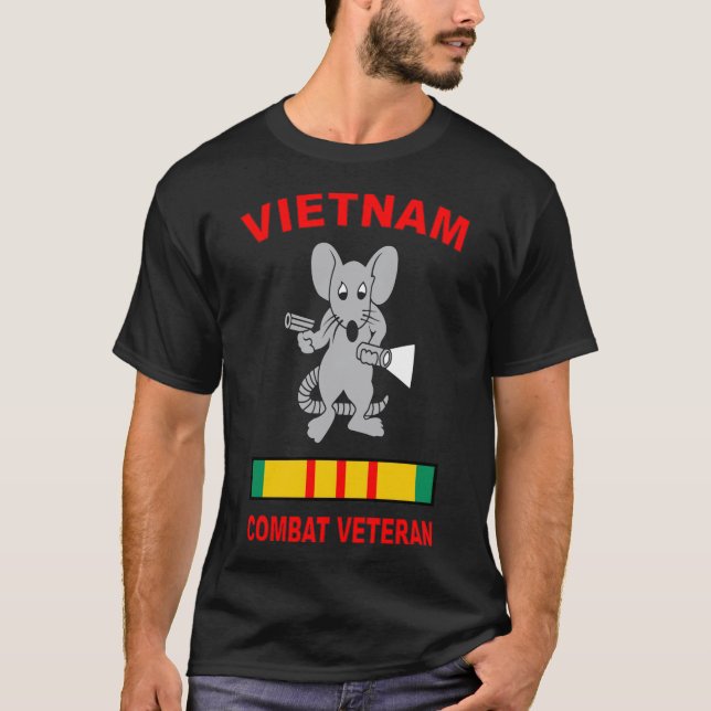 Vietnam Veterantunneln Råtta T Shirt (Framsida)