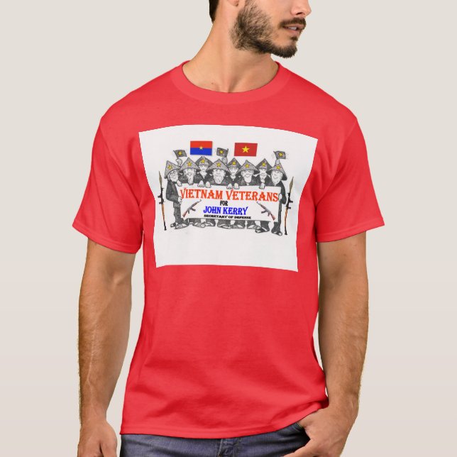 VIETNAM VETS for KERRY T Shirt (Framsida)