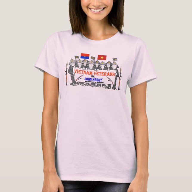 VIETNAM VETS for KERRY T-shirt (Framsida)