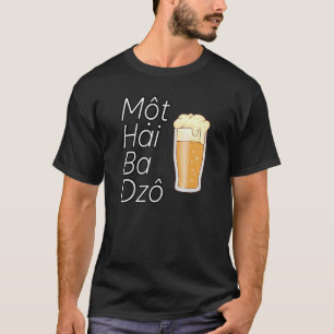 Vietnam Viet Vietnamesiska Mot Hai Ba Dzo Ett Två  T Shirt