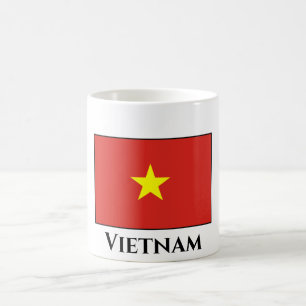Vietnam (Vietnam) Flagga Kaffemugg