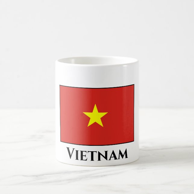 Vietnam (Vietnam) Flagga Kaffemugg (Center)