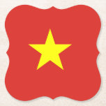 Vietnam (Vietnam) Flagga Underlägg Papper<br><div class="desc">Anpassade World Flagga Products ( i världen) - Lägg gärna till din egen text.</div>