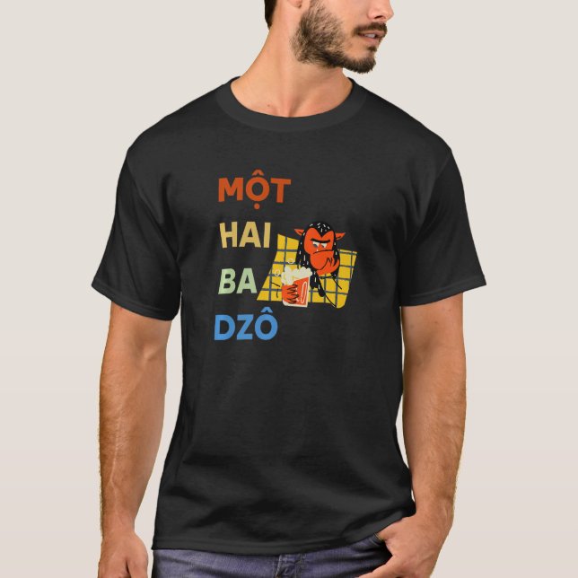 Vietnam Vietnam Viet vietnamesisk mot Hai Ba Dzo O T Shirt (Framsida)