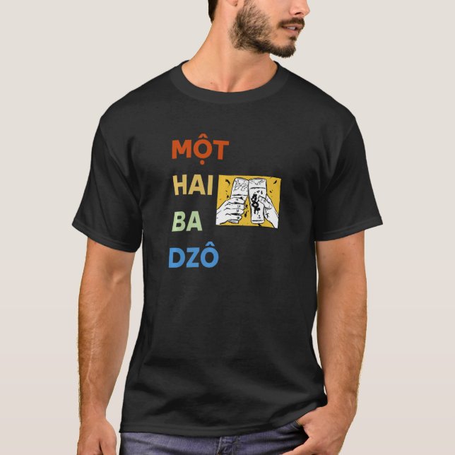 Vietnam Vietnam Viet vietnamesisk mot Hai Ba Dzo O T Shirt (Framsida)