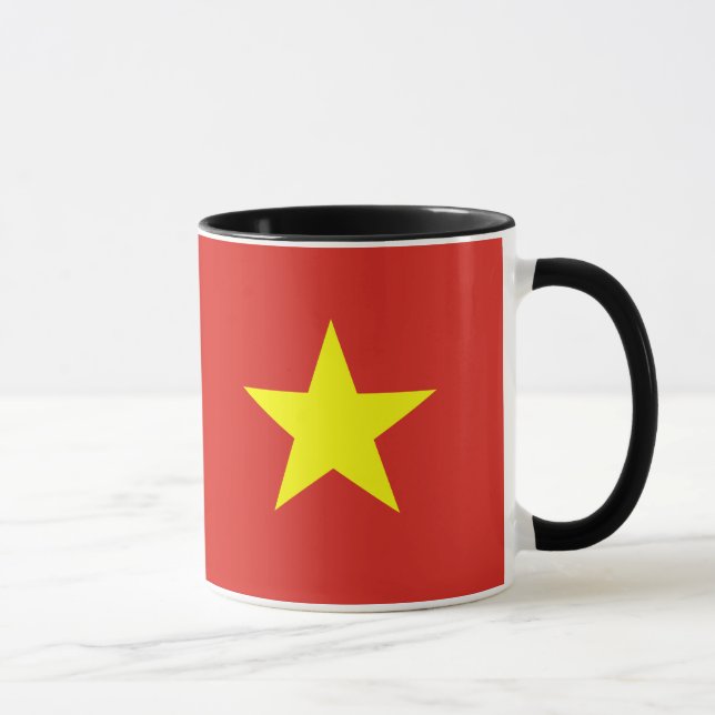 Vietnam - vietnamesisk flagga mugg (Höger)