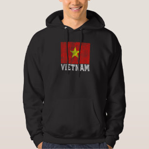 Vietnam Vietnams vietnamesiska Flagga Pride Roots Hoodie