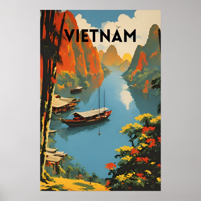 Vietnam Vintage resor Poster (Framsidan)
