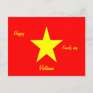 Vietnam-vykort för familjen lycklig vykort