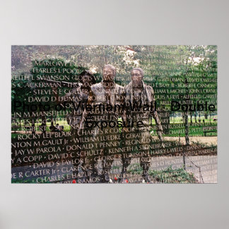 Vietnam Wall Memorial Poster
