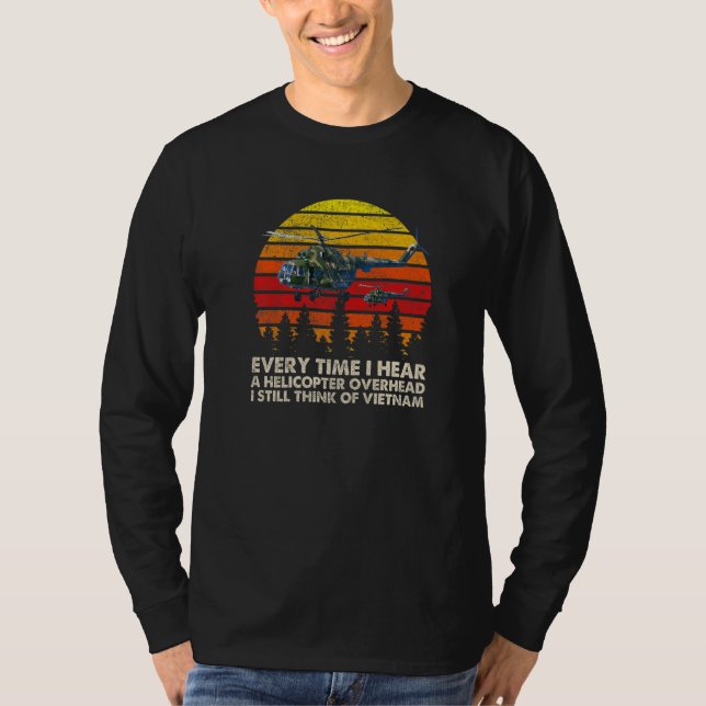 Vietnam War Veterans I Still Think Of Vietnam Memo T Shirt (Framsida)