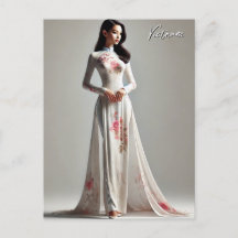 Vietnam Woman i Ao Dai