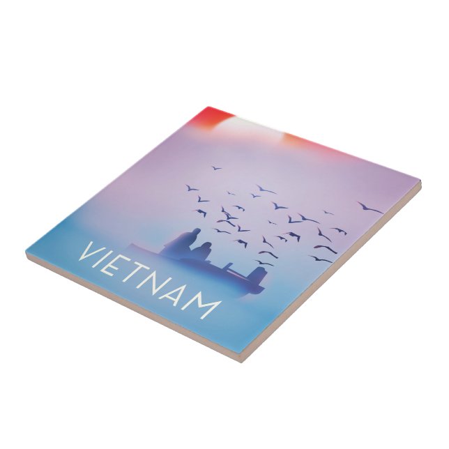 Vietnamafton sol Vacation poster Kakelplatta (Sidan)