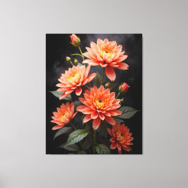 Vietnamese Chrysanthemum on the Moon Canvastryck