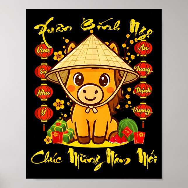 Vietnamese Lunar New Year - Tet 2026 Year Of The H Poster (Framsidan)