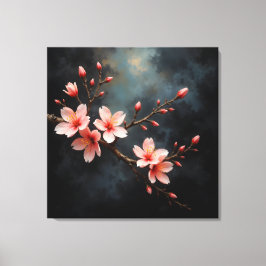 Vietnamese Peach Blossom Art Canvastryck