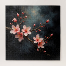 Vietnamese Peach Blossom Art Pussel
