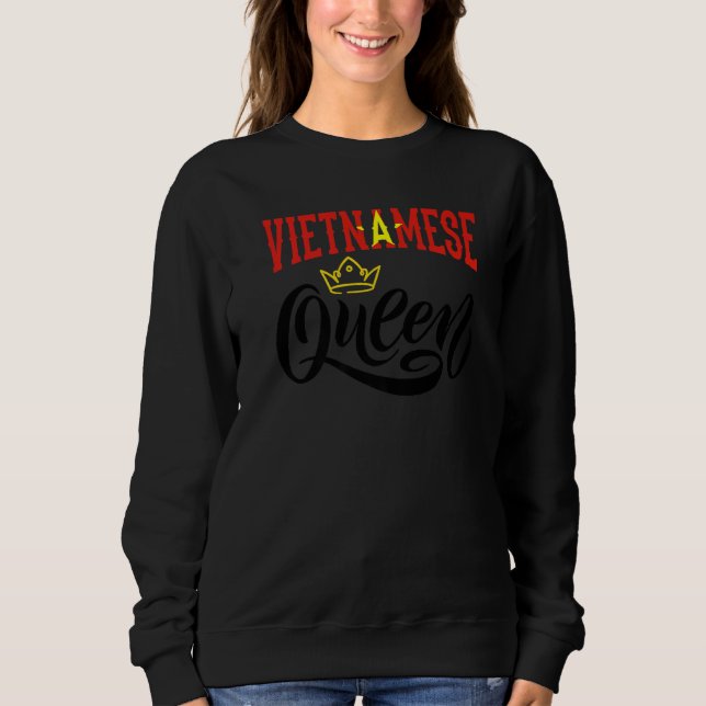 Vietnamese Queen Vietnam Vietnamese Vietnam Flag P T Shirt (Framsida)